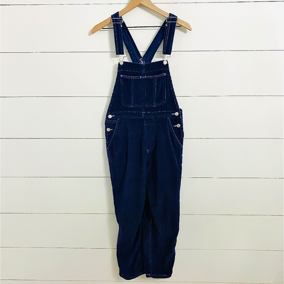 BDG Pants - BDG Navy Corduroy Overalls, Women’s Size Small Petite